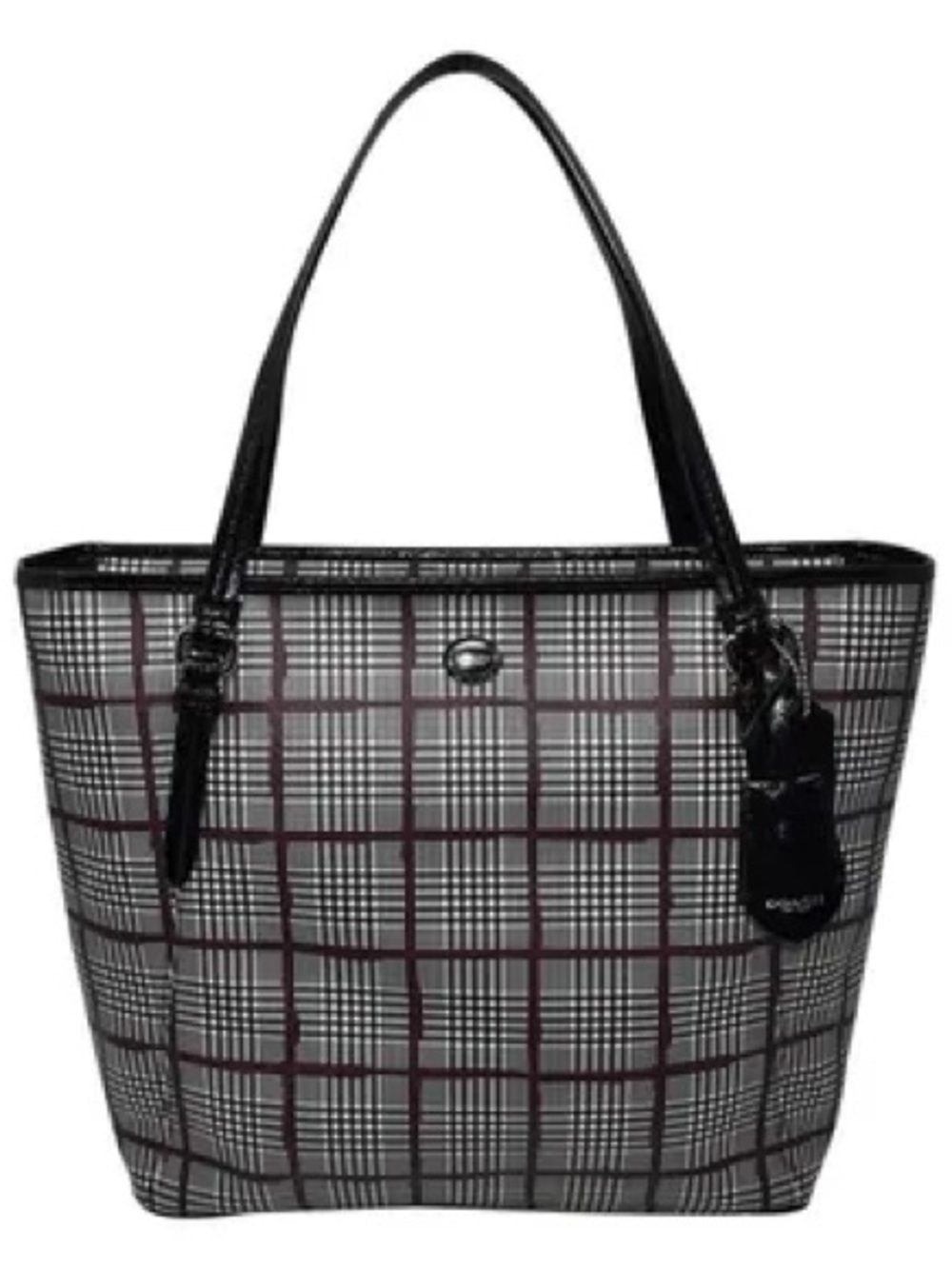 Coach Peyton Glen Plaid Classic Shoulder Handbag